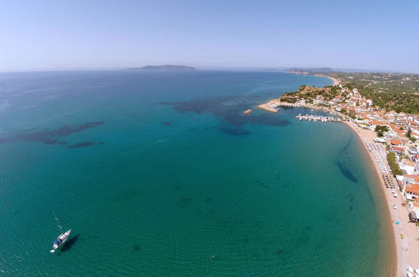 Hidden coves by boat